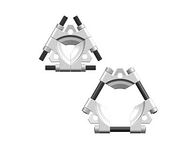 用于安装和拆卸的机械工具-三片式拉拔片